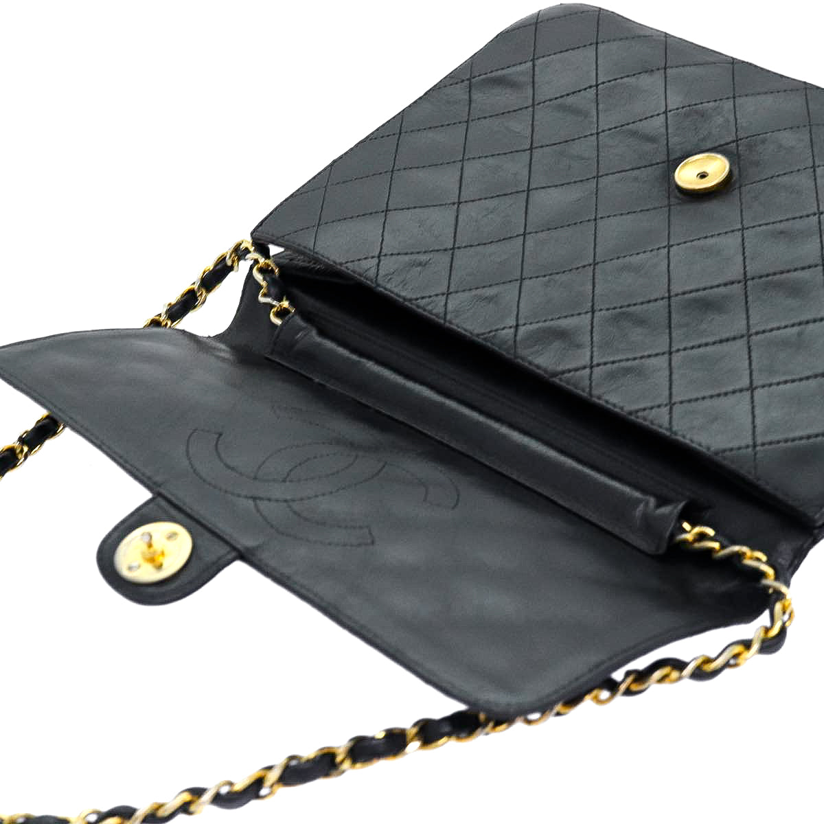 CHANEL matelasse lambskin flap bag