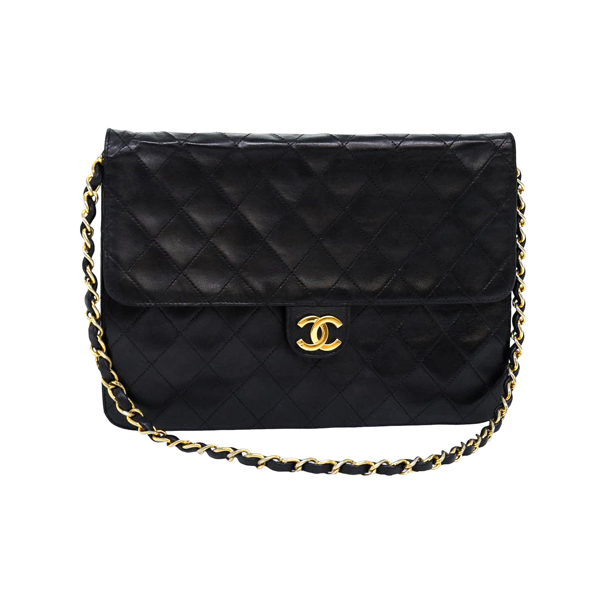 CHANEL matelasse lambskin flap bag