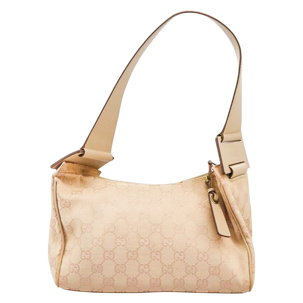 GUCCI beige monogram canvas shoulderbag