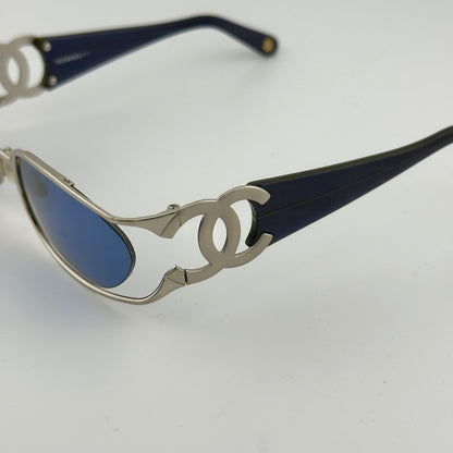 CHANEL CC blue chrome sunglasses 4023