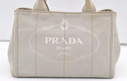 PRADA canvas canapa tote