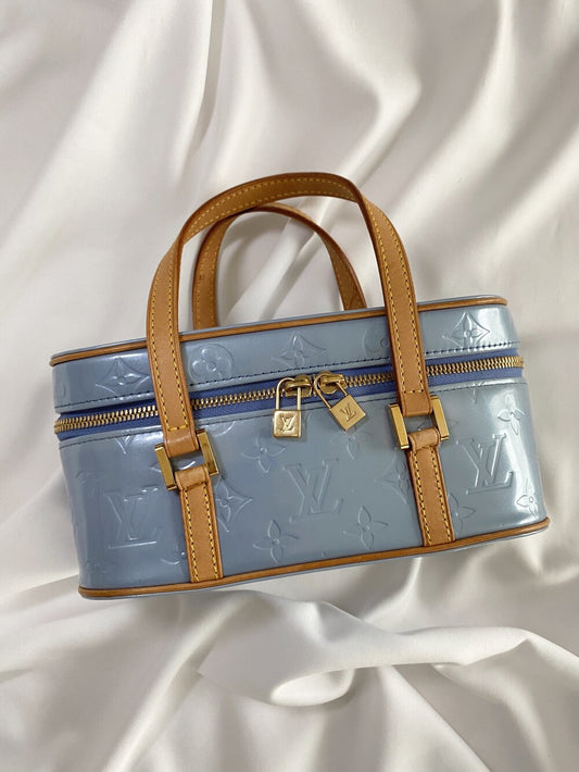 LOUIS VUITTON baby blue vernis Sullivan PM