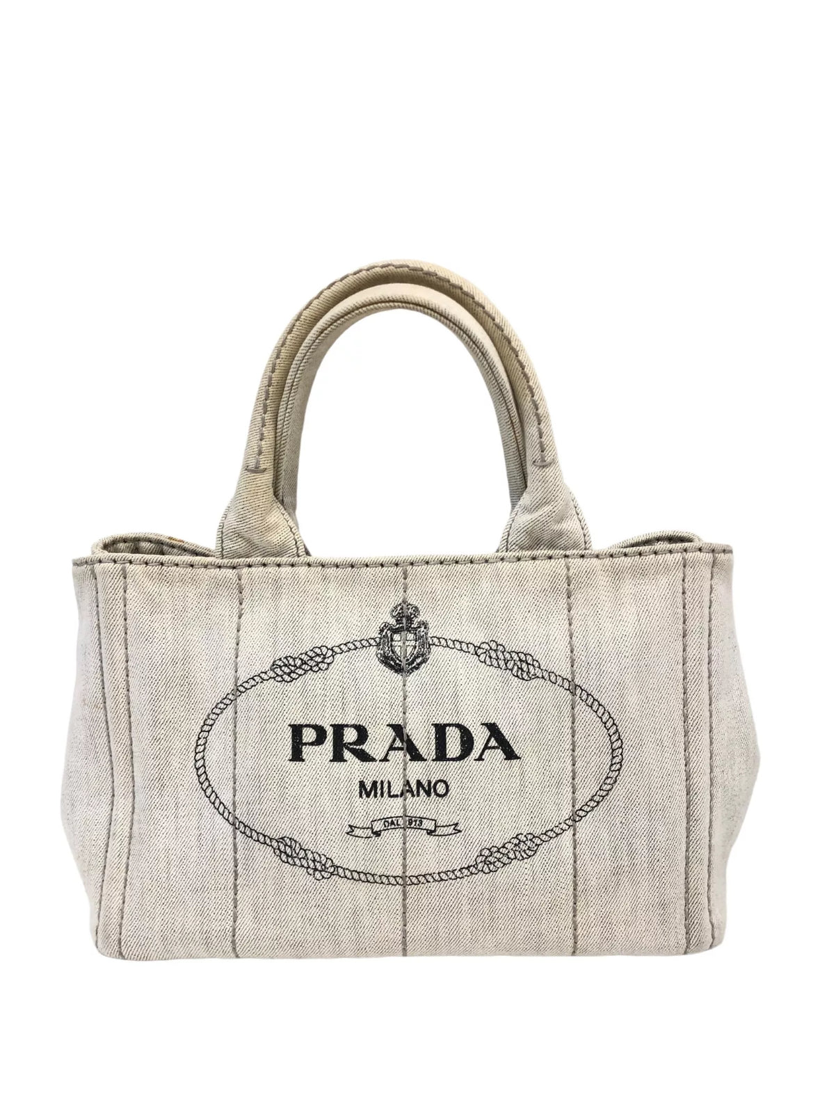 PRADA canvas canapa tote