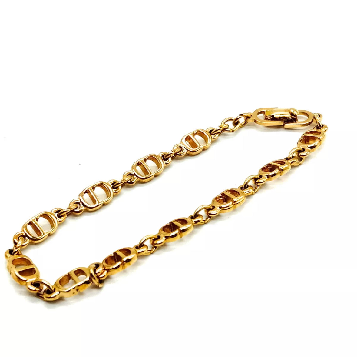 DIOR gold cd monogram bracelet