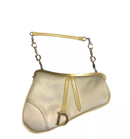 DIOR mini silk saddle bag