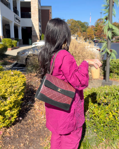 CHANEL lambskin quilted shoulder bag