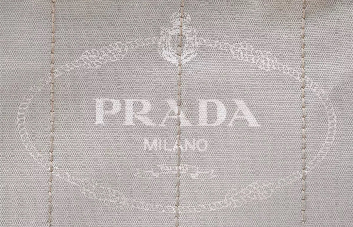 PRADA canvas canapa tote