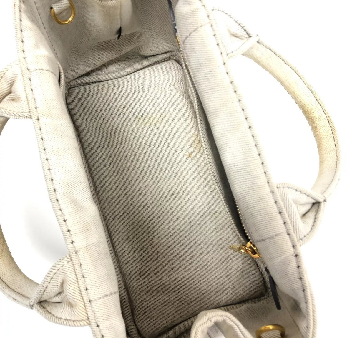 PRADA canvas canapa tote