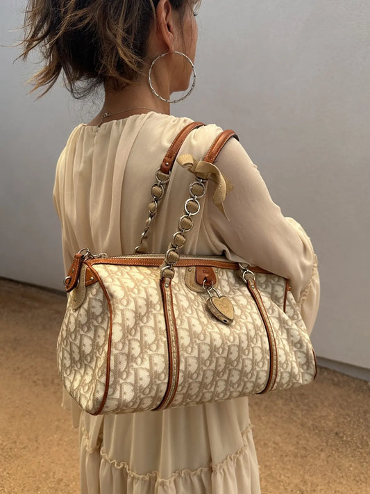 DIOR diorissimo beige romantique handbag
