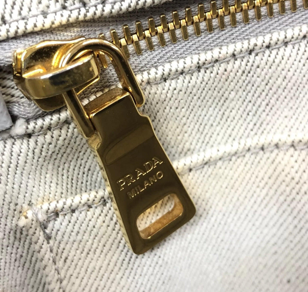 PRADA canvas canapa tote