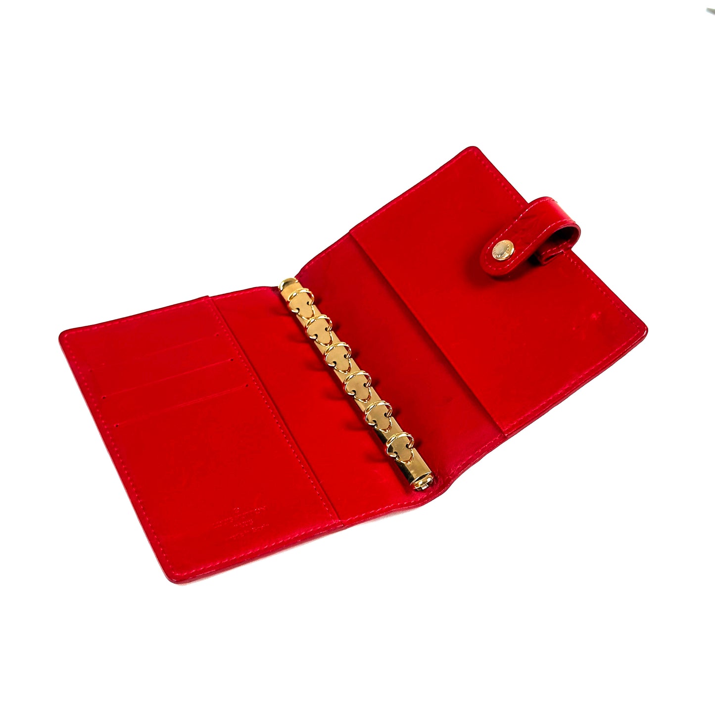 LOUIS VUITTON red vernis agenda pm