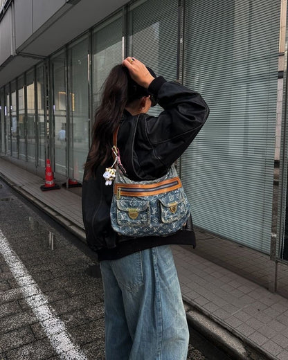 LOUIS VUITTON denim baggy pm