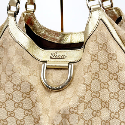 GUCCI gold abbey shoulder bag