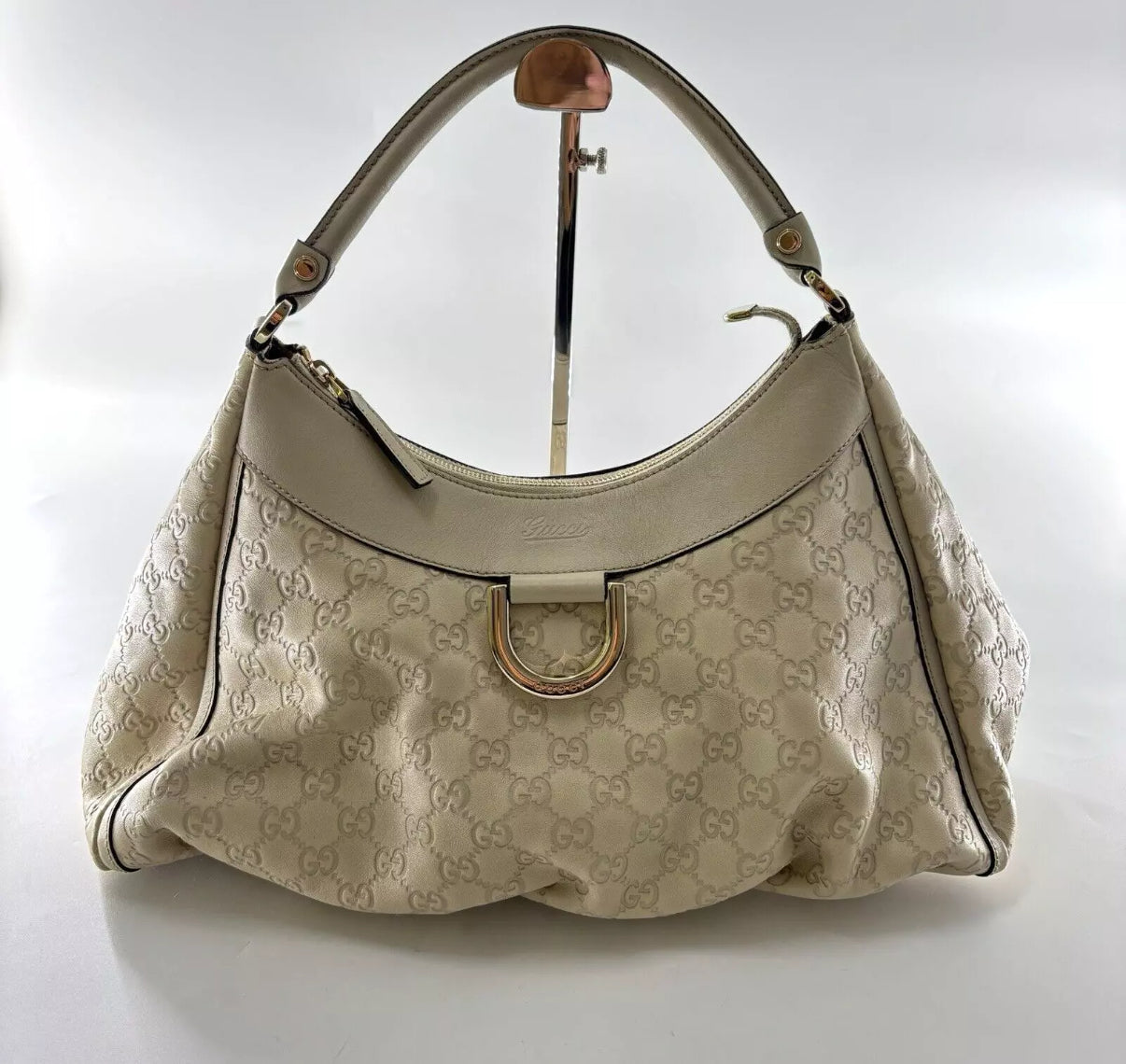 GUCCI cream abbey D shoulder bag