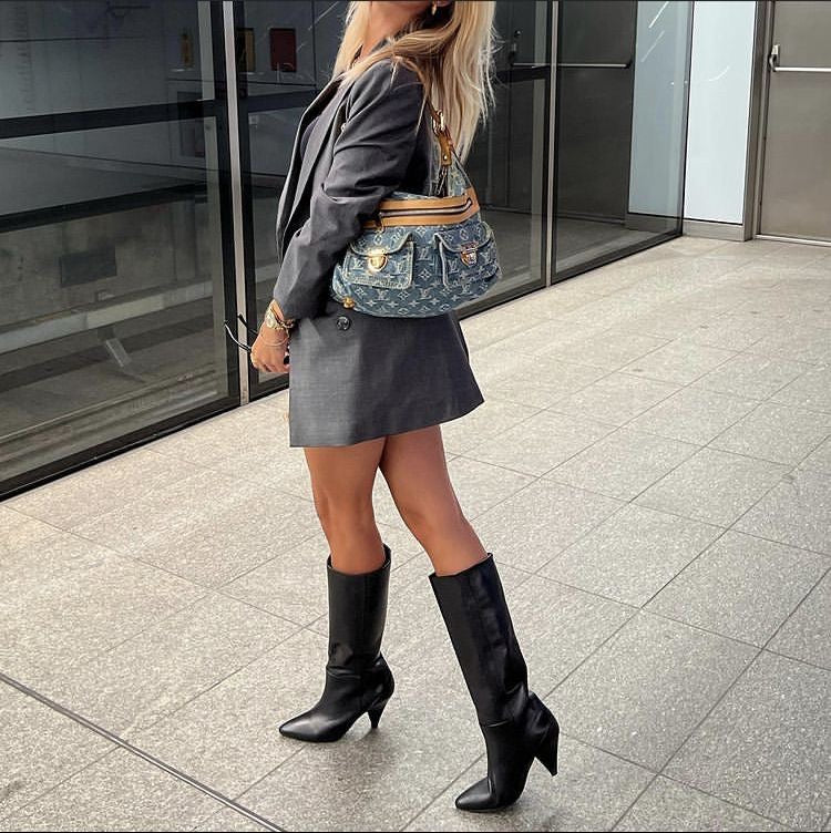 LOUIS VUITTON denim baggy pm