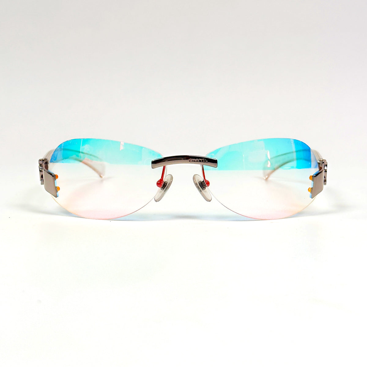 Chanel Iridescent Sunglasses - VINTAGE RARE Chanel 4054H 231 7A – Vintage Frames Company main image 2