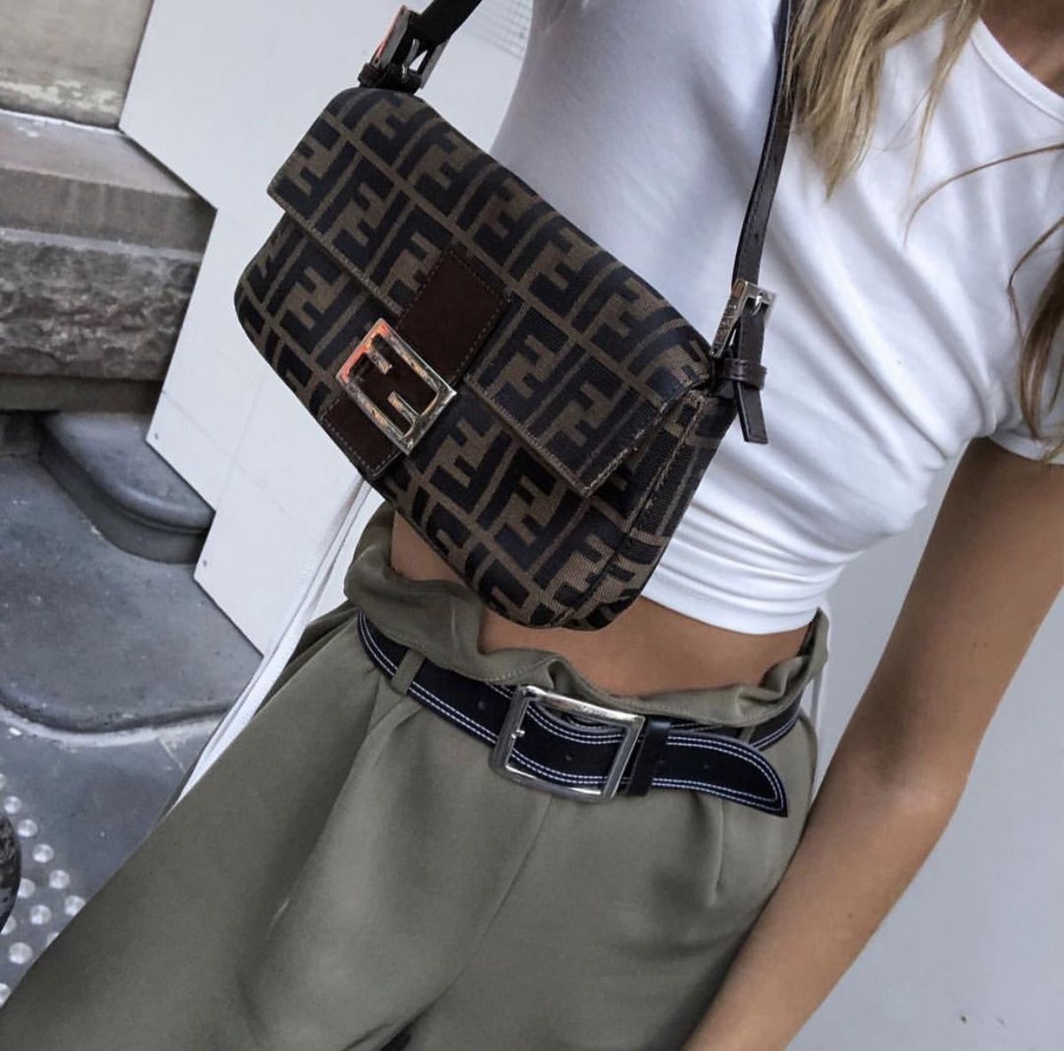 FENDI classic zucca baguette