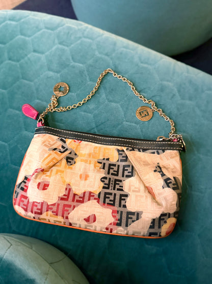 FENDI floral zucca pochette