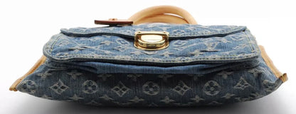 LOUIS VUITTON denim flat shopper tote