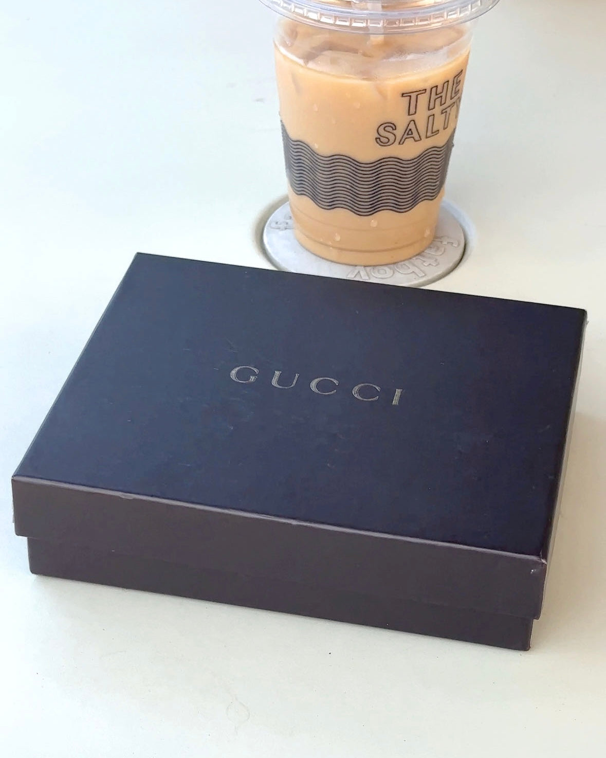 GUCCI GG red leather wallet