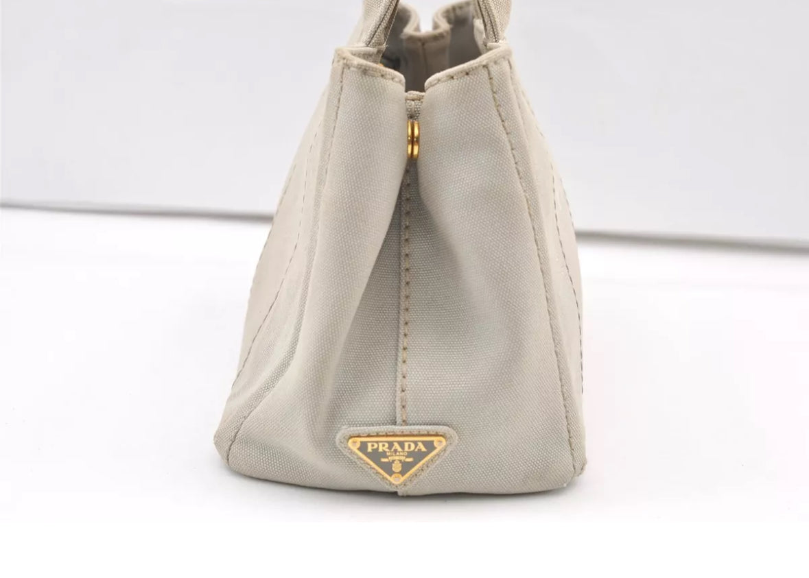 PRADA canvas canapa tote