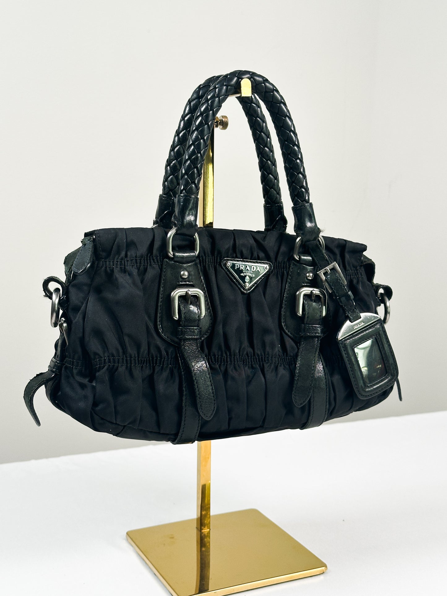 PRADA tessuto gaufre handbag