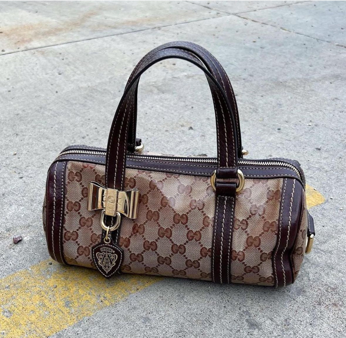 GUCCI duchessa papillon mini Boston bag