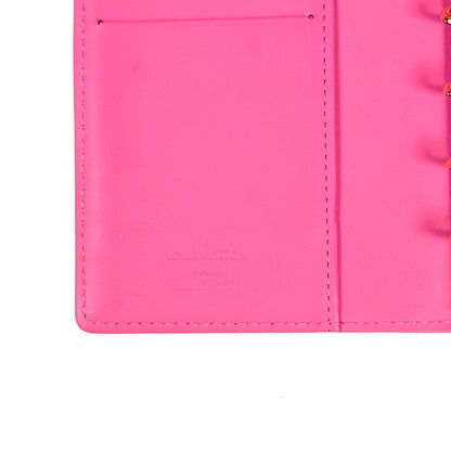 LOUIS VUITTON pink vernis agenda pm