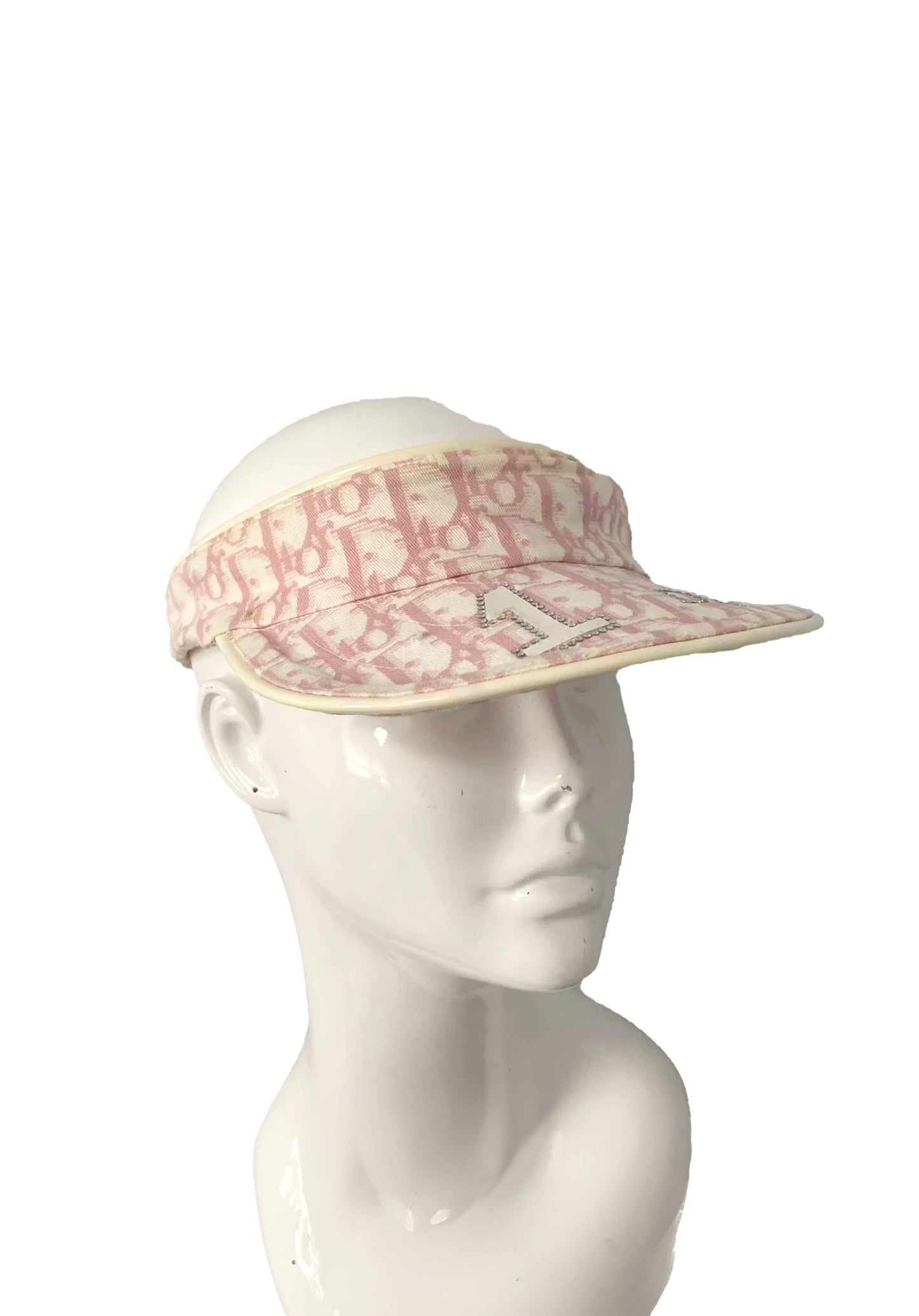 DIOR pink monogram visor