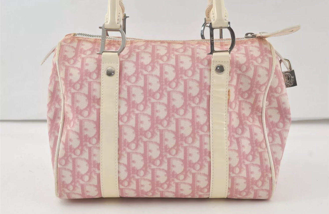 DIOR x John Galliano pink trotter Boston bag