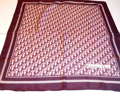 DIOR silk monogram scarf