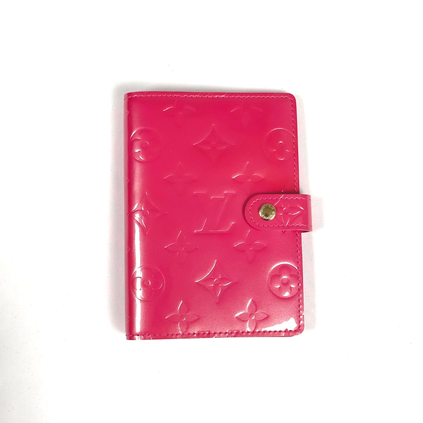 LOUIS VUITTON pink vernis agenda pm