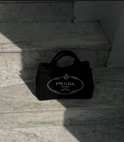 PRADA denim canapa tote