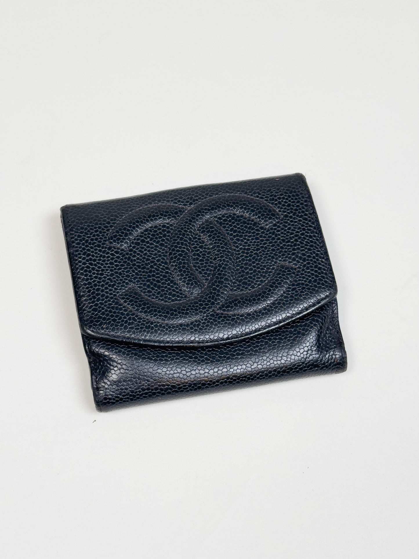 CHANEL caviar leather wallet