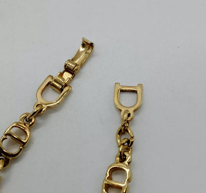 DIOR gold cd monogram bracelet