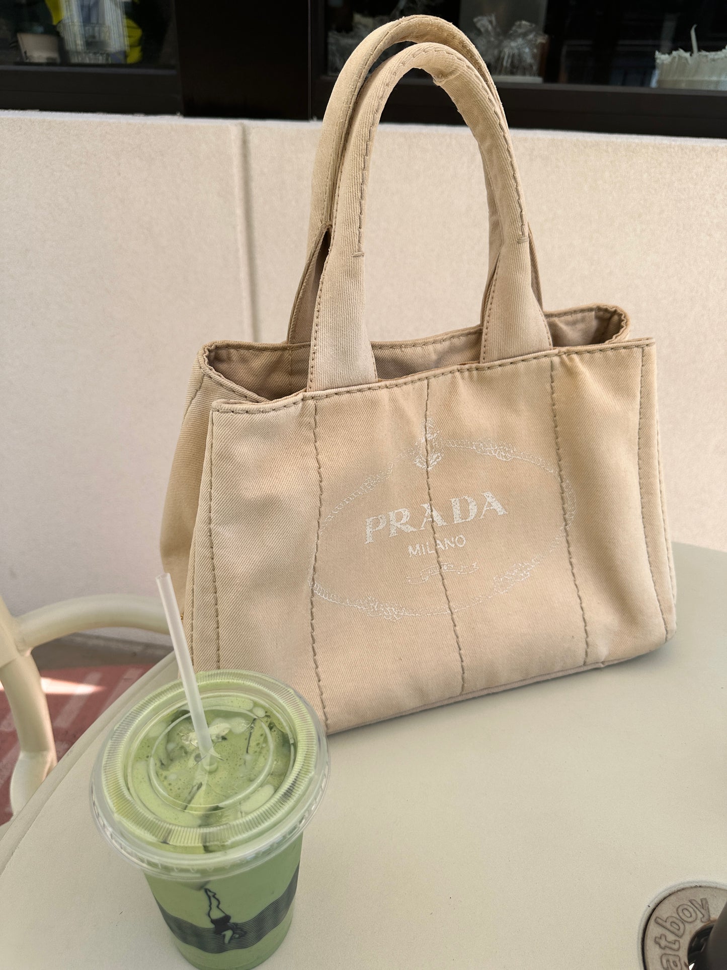 PRADA canapa tote