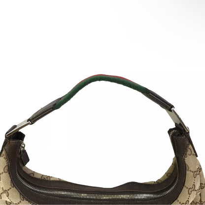 GUCCI monogram canvas hobo shoulderbag