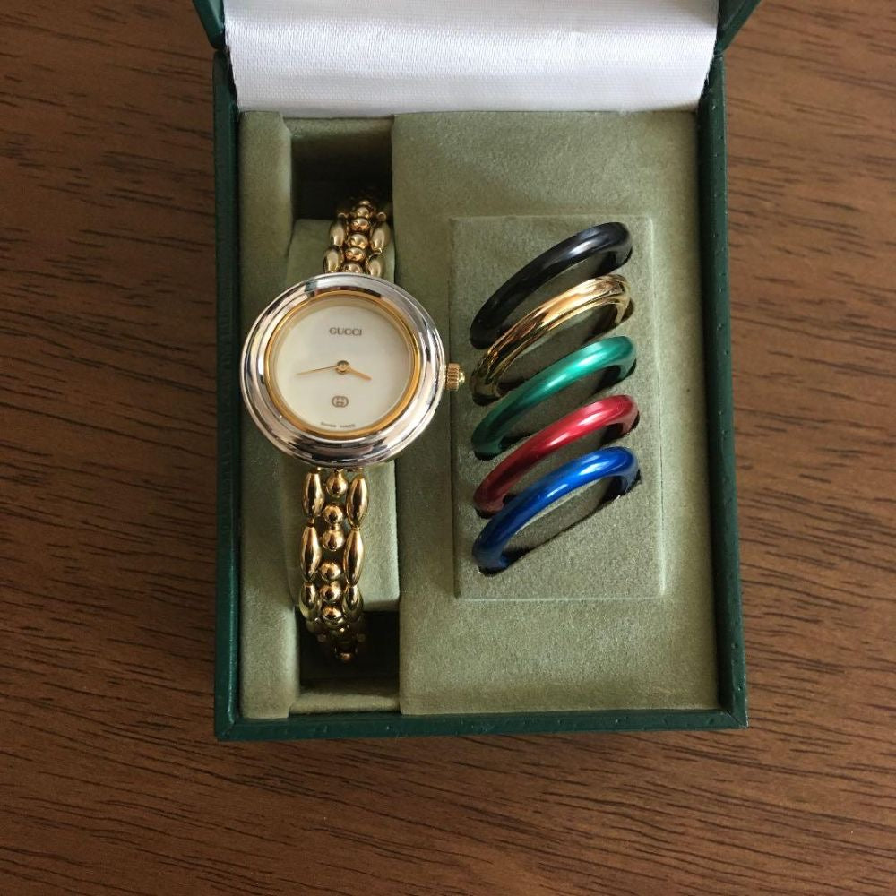 GUCCI interchangeable bezel watch set