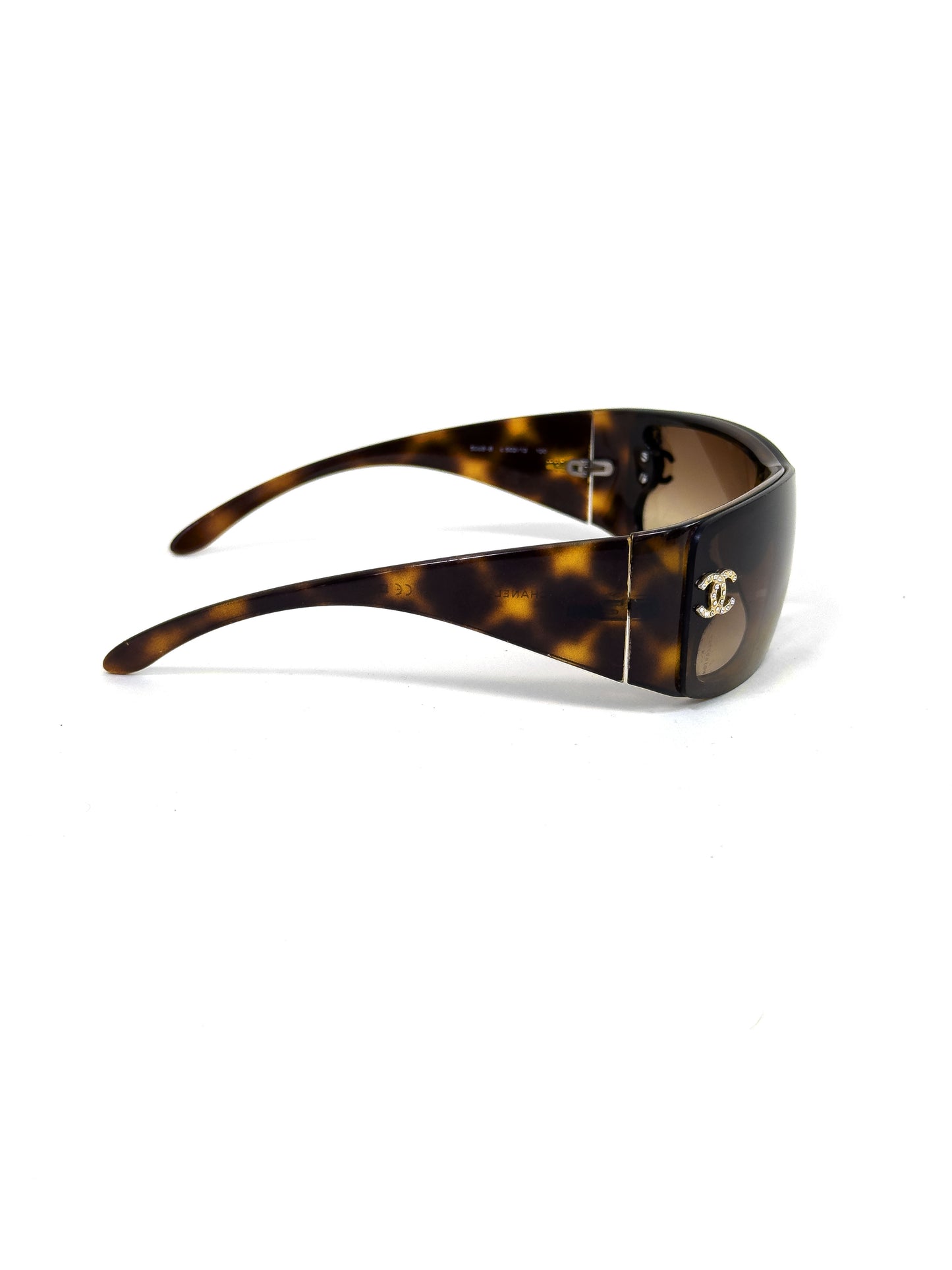 CHANEL 5088-B crystal tortoiseshell sunglasses