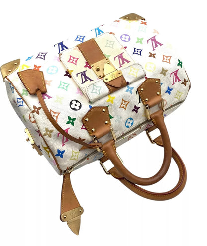 LOUIS VUITTON x Takashi Murakami multicolor speedy 30