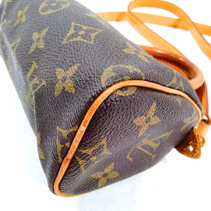 LOUIS VUITTON mini speedy with strap