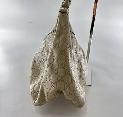 GUCCI cream abbey D shoulder bag