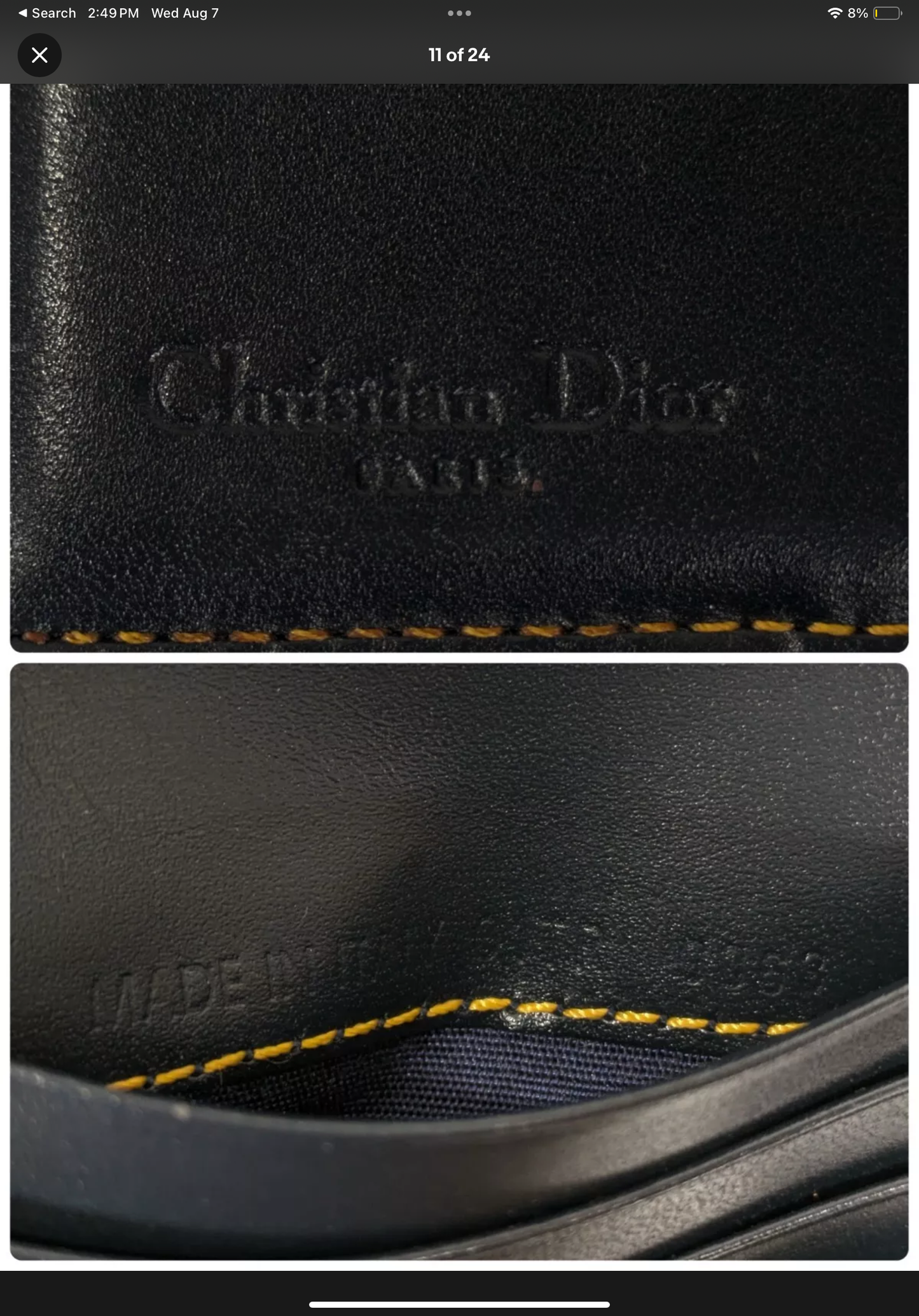 DIOR trotter saddle wallet