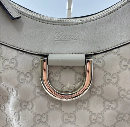 GUCCI cream abbey D shoulder bag