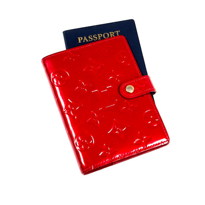 LOUIS VUITTON red vernis agenda pm