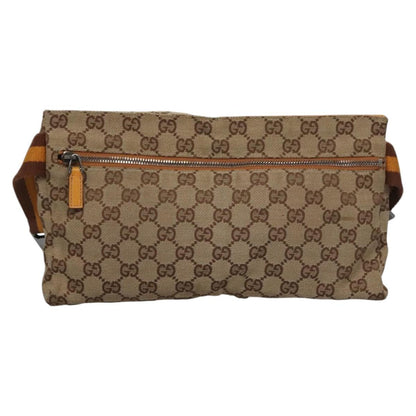GUCCI canvas tan waist bumbag