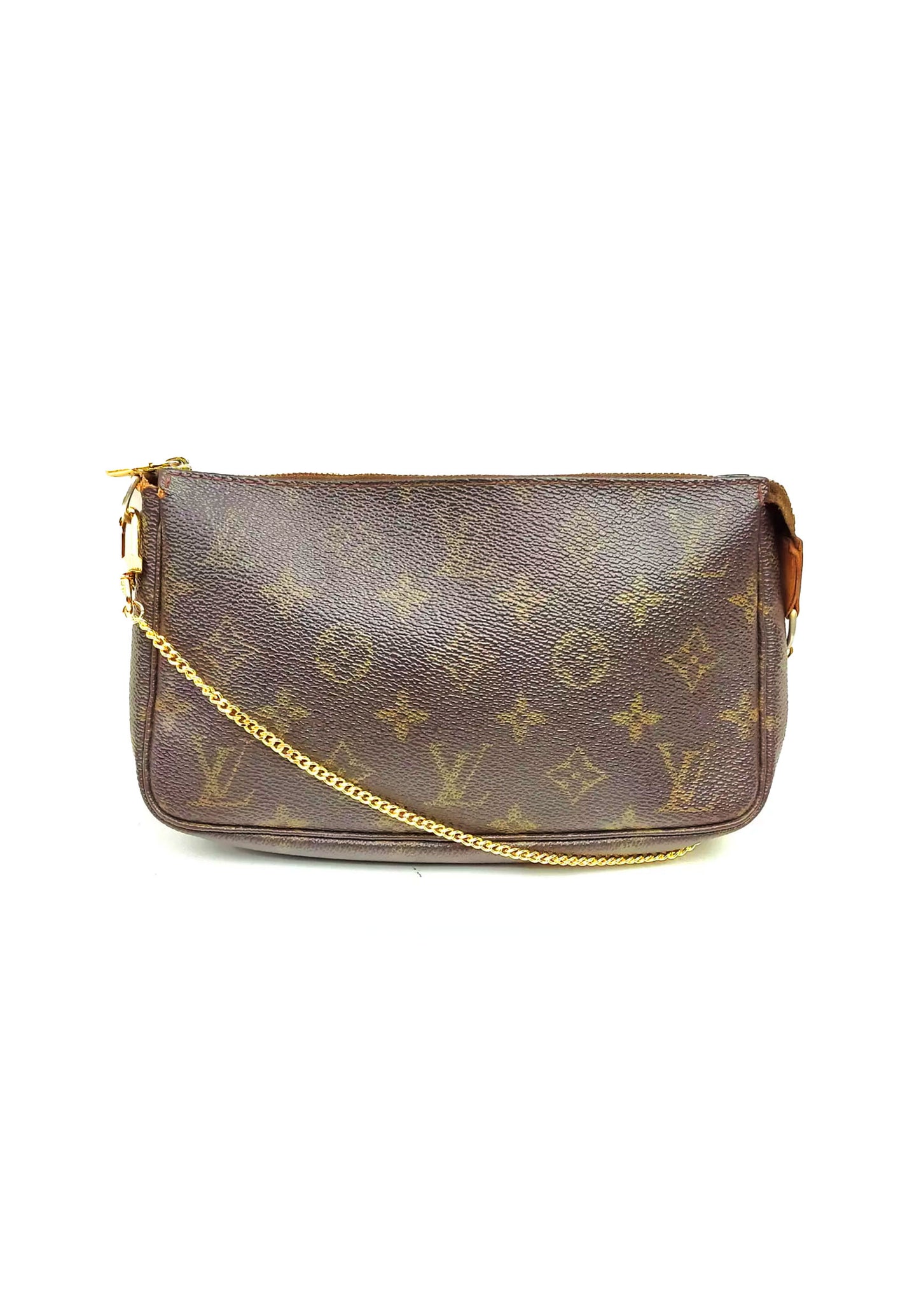 LOUIS VUITTON gold chain pochette