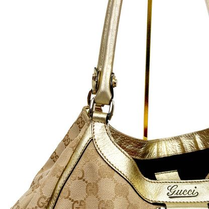 GUCCI gold abbey shoulder bag