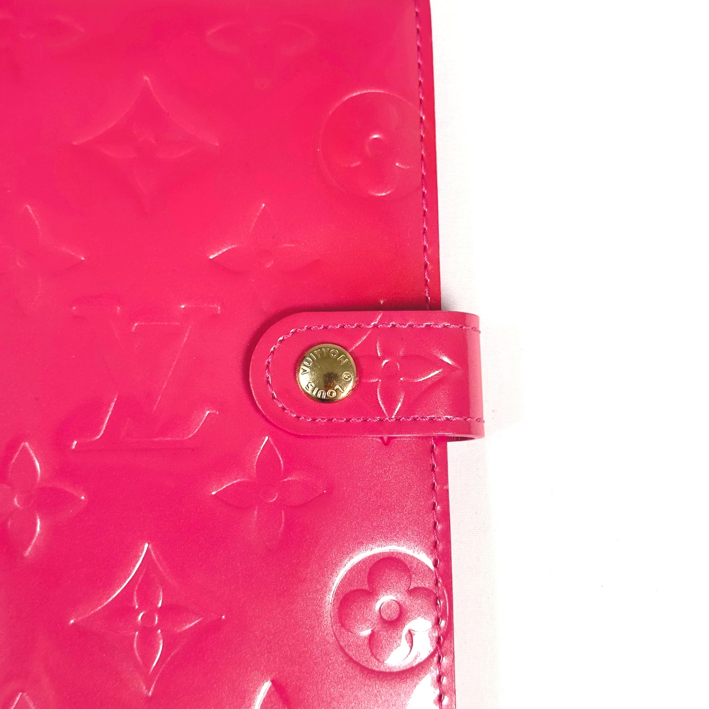 LOUIS VUITTON pink vernis agenda pm