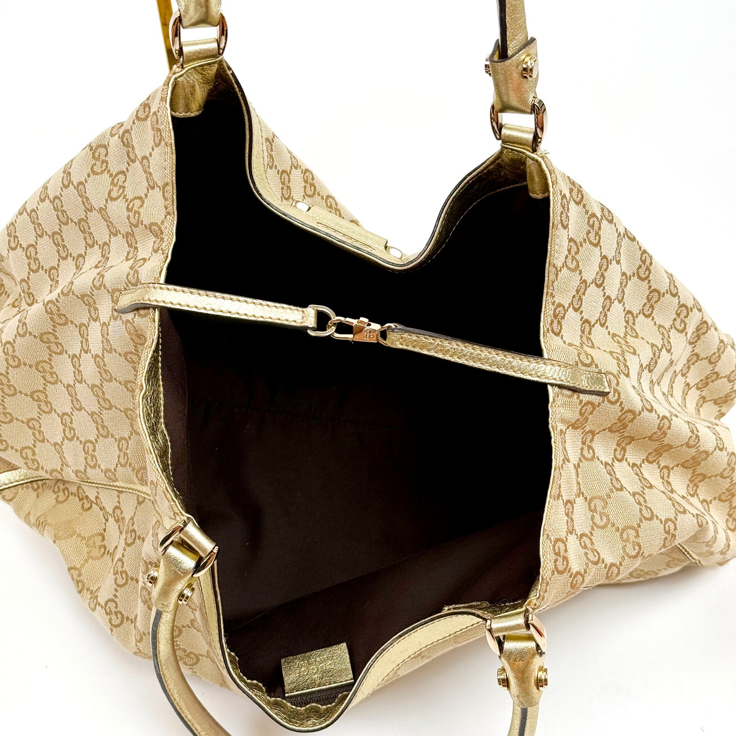 GUCCI gold abbey shoulder bag